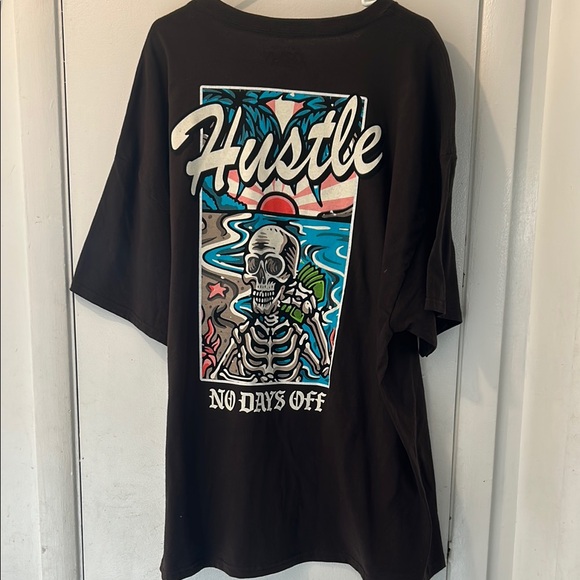 Other - Brown Short Sleeve Tee with Graphic Design